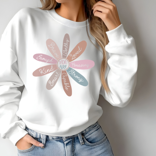 Cozy Flower Sweatshirt